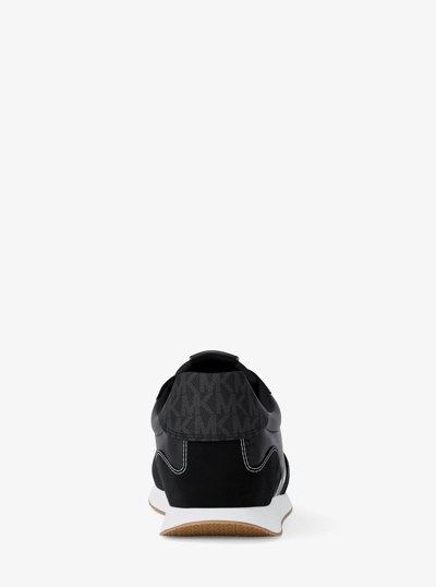 Essex Mixed-Media Trainer in BLACK | Michael Kors