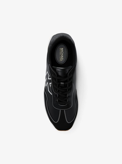 Essex Mixed-Media Trainer in BLACK | Michael Kors