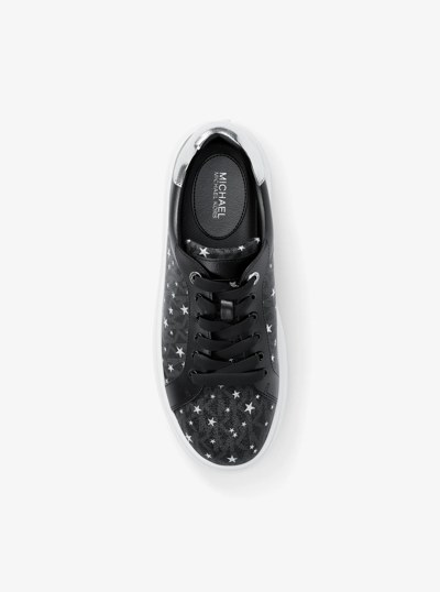 Romey Printed Signature Logo Sneaker in BLACK | Michael Kors