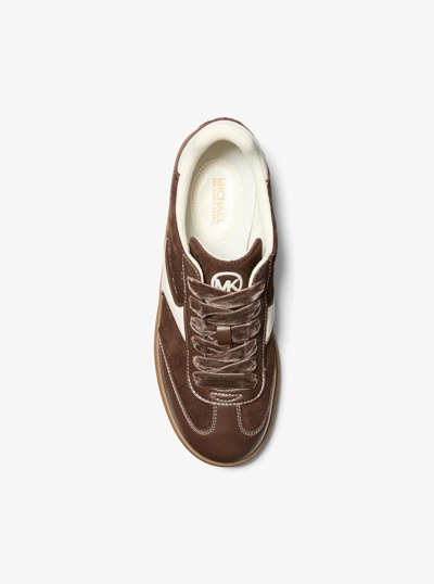 Sammy Microsuede Sneaker in NUTMEG | Michael Kors