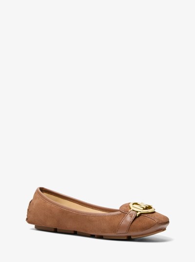 Fulton Suede Moccasin in LUGGAGE | Michael Kors