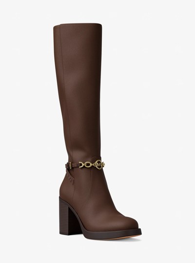 Kacey Microsuede Boot in NUTMEG | Michael Kors