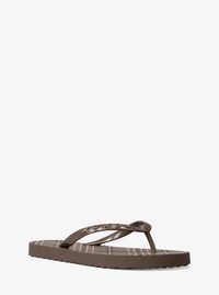 Plaid Print Flip Flop