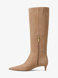 Nalia Microsuede Kitten Heel Boot