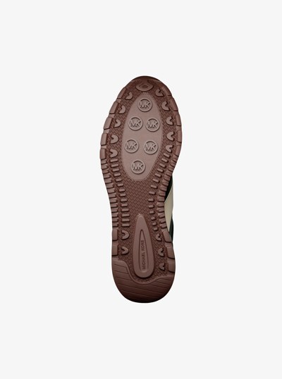 Remy Mixed-Media Trainer in AMAZON GREEN | Michael Kors