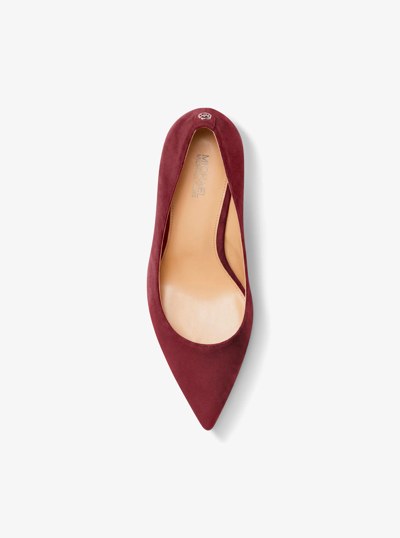 Willa Microsuede Flex Pump in MAROON | Michael Kors