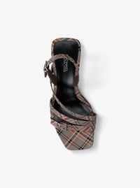 Yvette Plaid Print Sandal