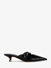 Yvette Crackled Kitten Mule