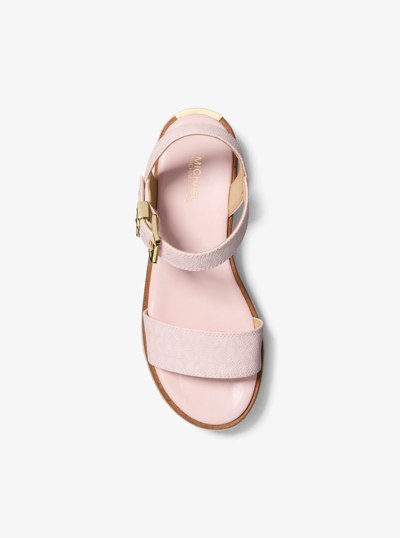 Richie Signature Logo Platform Espadrille Sandal in POWDER BLUSH | Michael Kors