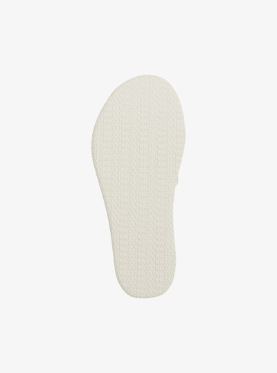 Palmer Printed Signature Logo Slide Sandal in CREAM | Michael Kors
