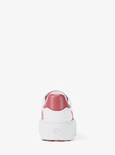 Romey Printed Signature Logo Platform Sneaker in HIBISCUS MULTI | Michael Kors