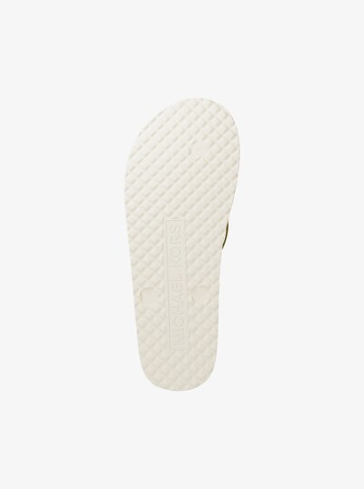 Signature Logo Flip Flops in VANILLA | Michael Kors