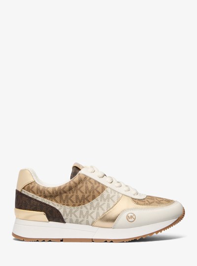 Andi Color-Block Signature Logo Trainer in CREAM MULTI | Michael Kors