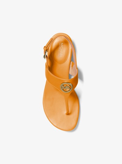 Hannah T-Strap Sandal in POP ORANGE | Michael Kors