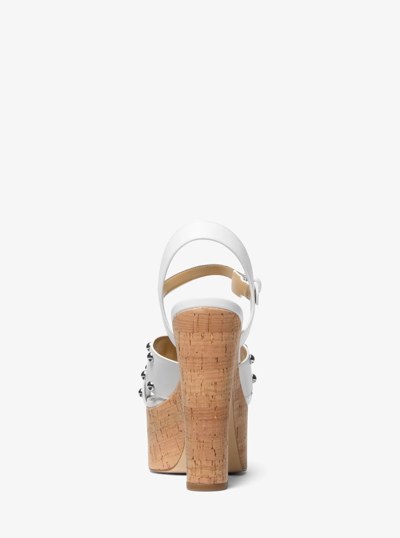 Selah Studded Platform Sandal in OPTIC WHITE | Michael Kors