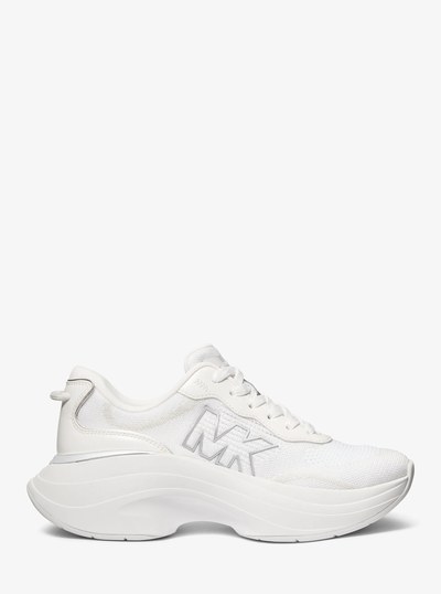 Espadrille Athena en tricot extensible in BLANC OPTIQUE | Michael Kors