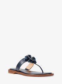Callie Embellished Signature Logo Trim Thong Sandal