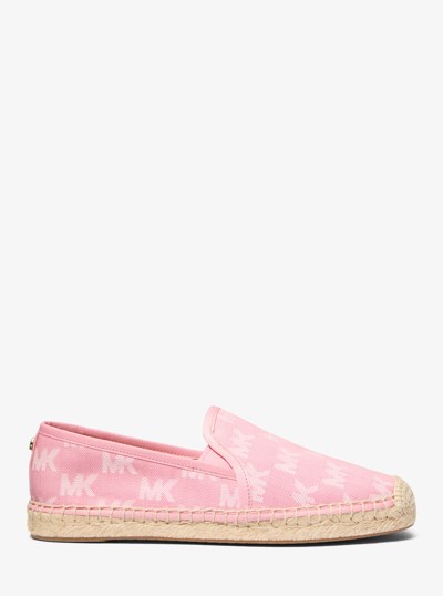 Espadrille Hastings en jacquard &agrave; logo in LAV&Eacute; CARNATION | Michael Kors