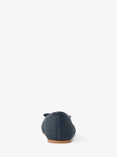 Savannah Denim Ballet Flat in DK VT BLUWSH | Michael Kors