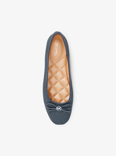 Savannah Denim Ballet Flat in DK VT BLUWSH | Michael Kors