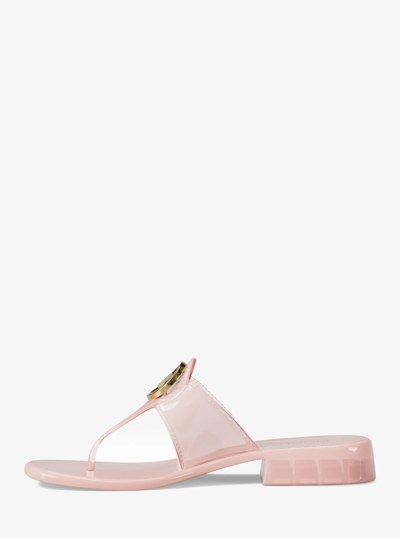 Hannah Jelly T-Strap Sandal in POWDER BLUSH | Michael Kors