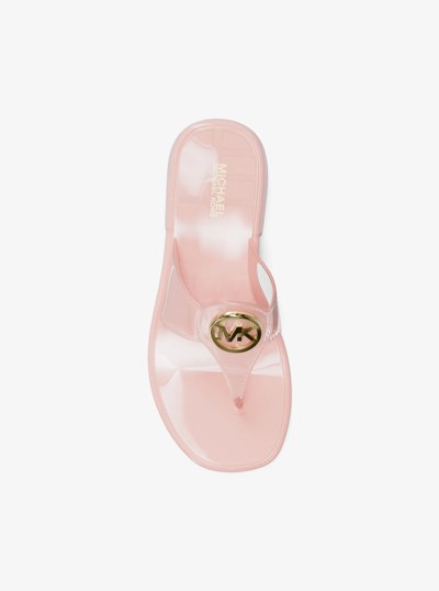 Hannah Jelly T-Strap Sandal in POWDER BLUSH | Michael Kors