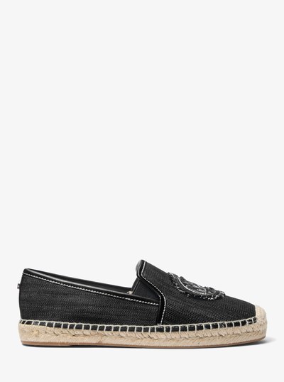 Espadrille Hastings en denim in D&Eacute;LAV&Eacute; NOIR | Michael Kors