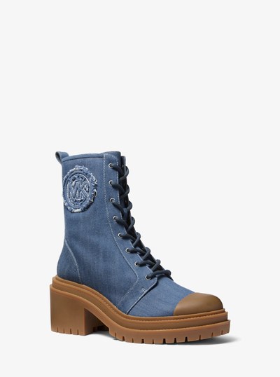 Hanley Denim Boot in MEDIUM BLUE WASH | Michael Kors