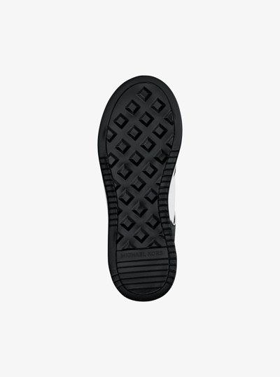 Lexi Mixed-Media Sneaker in BLACK | Michael Kors