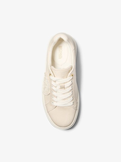 Romey Denim Platform Sneaker in BEIGE WASH | Michael Kors