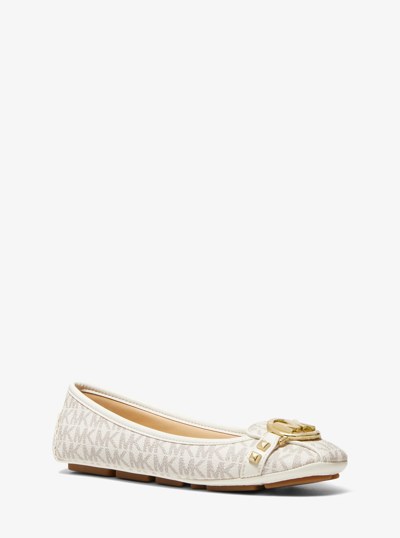 Fulton Studded Logo Moccasin in VANILLA | Michael Kors