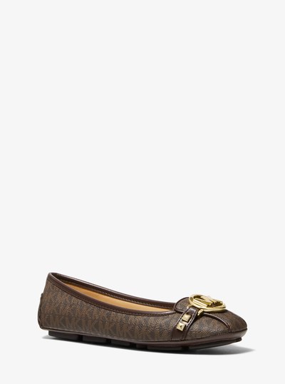 Mocassin Fulton clout&eacute; et &agrave; logo in BRUN | Michael Kors