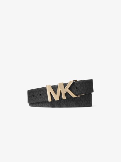 4-in-1 Logo Box Belt Set in NOIR | Michael Kors