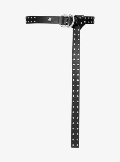 Ceinture avec anneaux &agrave; double rang&eacute;e de clous in NOIR/ARGENT | Michael Kors