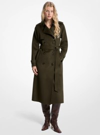 Wool Blend Belted Coat