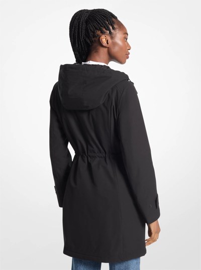 Woven Hooded Anorak in BLACK | Michael Kors