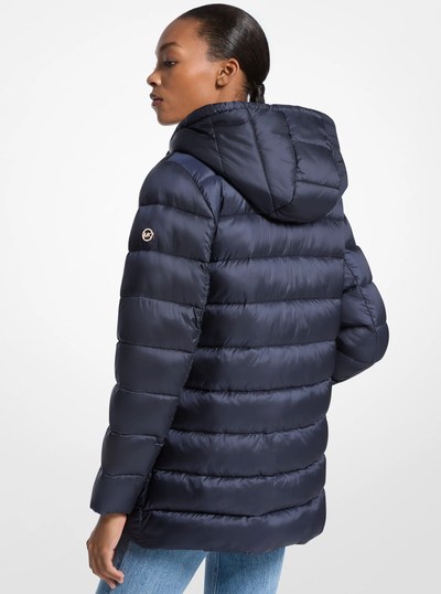 Packable Nylon Puffer Jacket in MIDNIGHTBLUE | Michael Kors