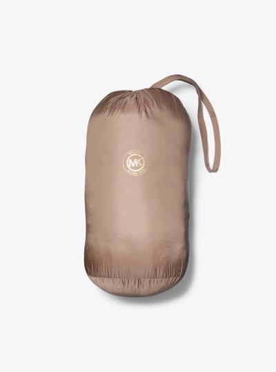 Quilted Nylon Puffer Coat in TAUPE | Michael Kors
