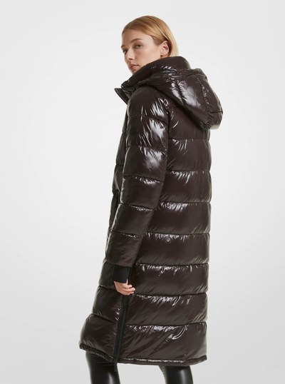 Quilted Nylon Puffer Coat
