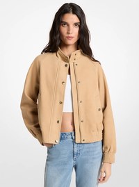 Suede Bomber Jacket