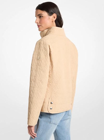 Quilted Logo Jacket in BUFF | Michael Kors