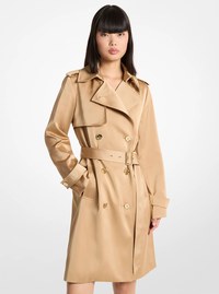 Satin Trench Coat