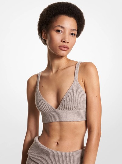 Cashmere Bra in TAUPE MELANGE | Michael Kors