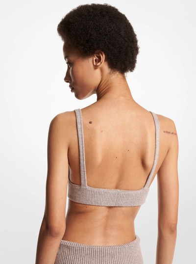 Cashmere Bra in TAUPE MELANGE | Michael Kors