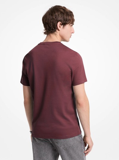 Cotton T-Shirt in OXBLOOD | Michael Kors