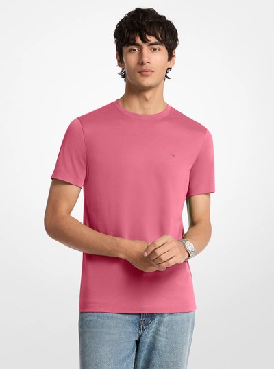 Cotton T-Shirt in ROSEWOOD | Michael Kors