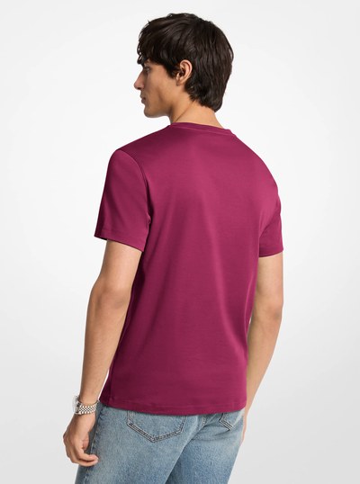 Cotton T-Shirt in WINEBERRY | Michael Kors