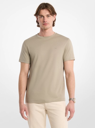 Cotton T-Shirt in DUSTY SAGE | Michael Kors