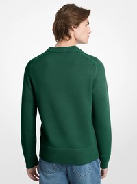 Ribbed Wool Crewneck Sweater