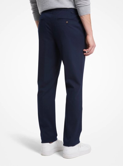 Woven Drawstring Trousers in MIDNIGHT | Michael Kors